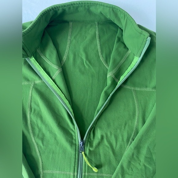 LULULEMON ATHLETICA Women's Green Zip Up Fitting Yoga Long Sleeve Jacket Small - Picture 7 of 7